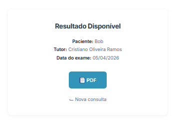 Resultado disponível para o tutor